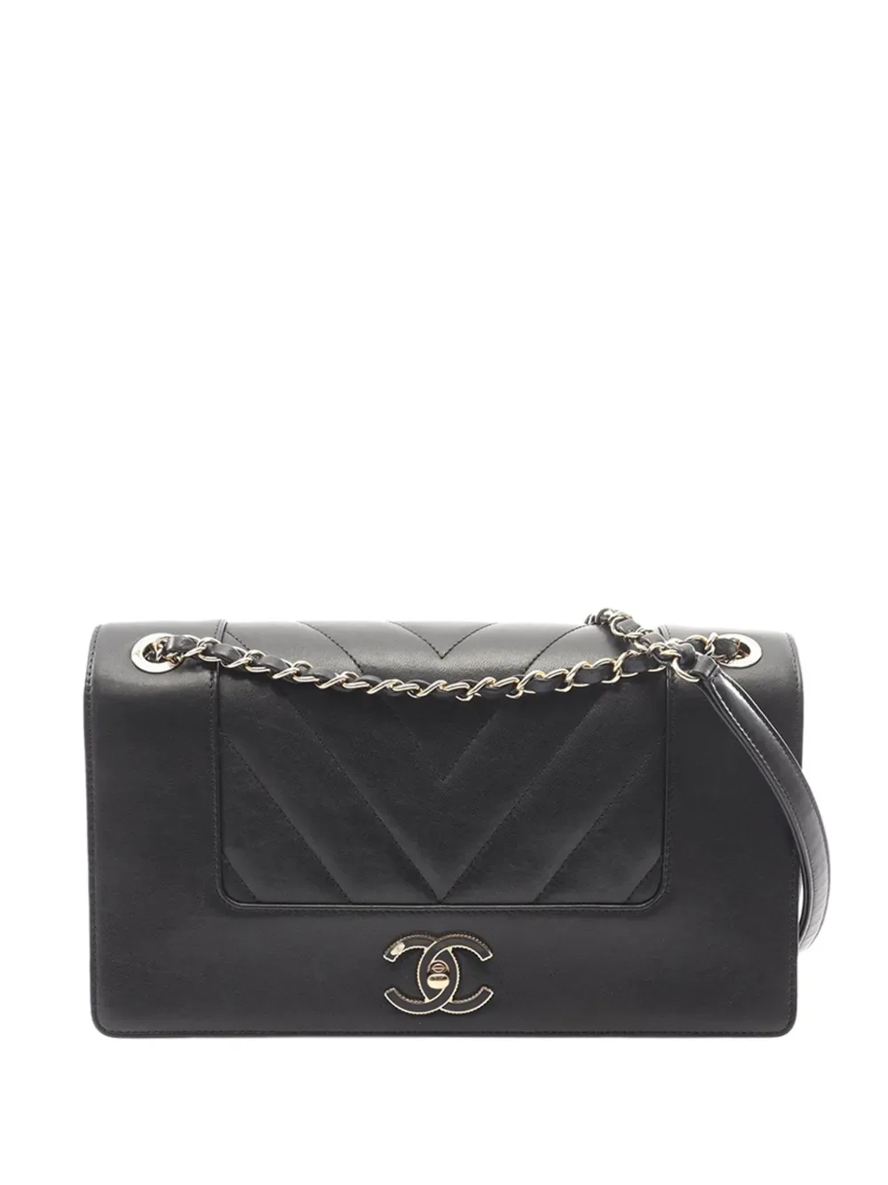 2017-2018 Medium Lambskin Mademoiselle Double Flap shoulder bag -