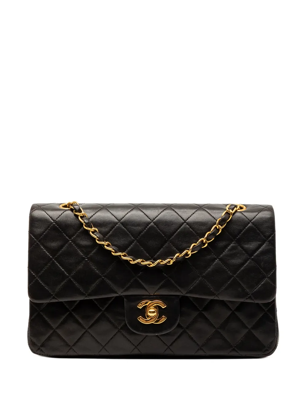 1994-1996 Medium Classic Lambskin Double Flap shoulder bag - by CHANEL Pre-Owned