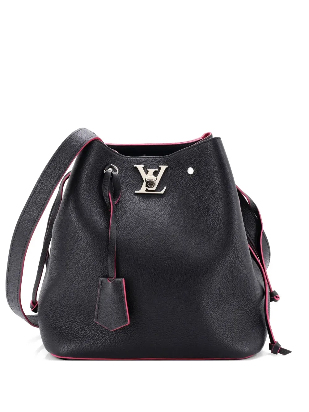 Lockme Leather bucket bag -