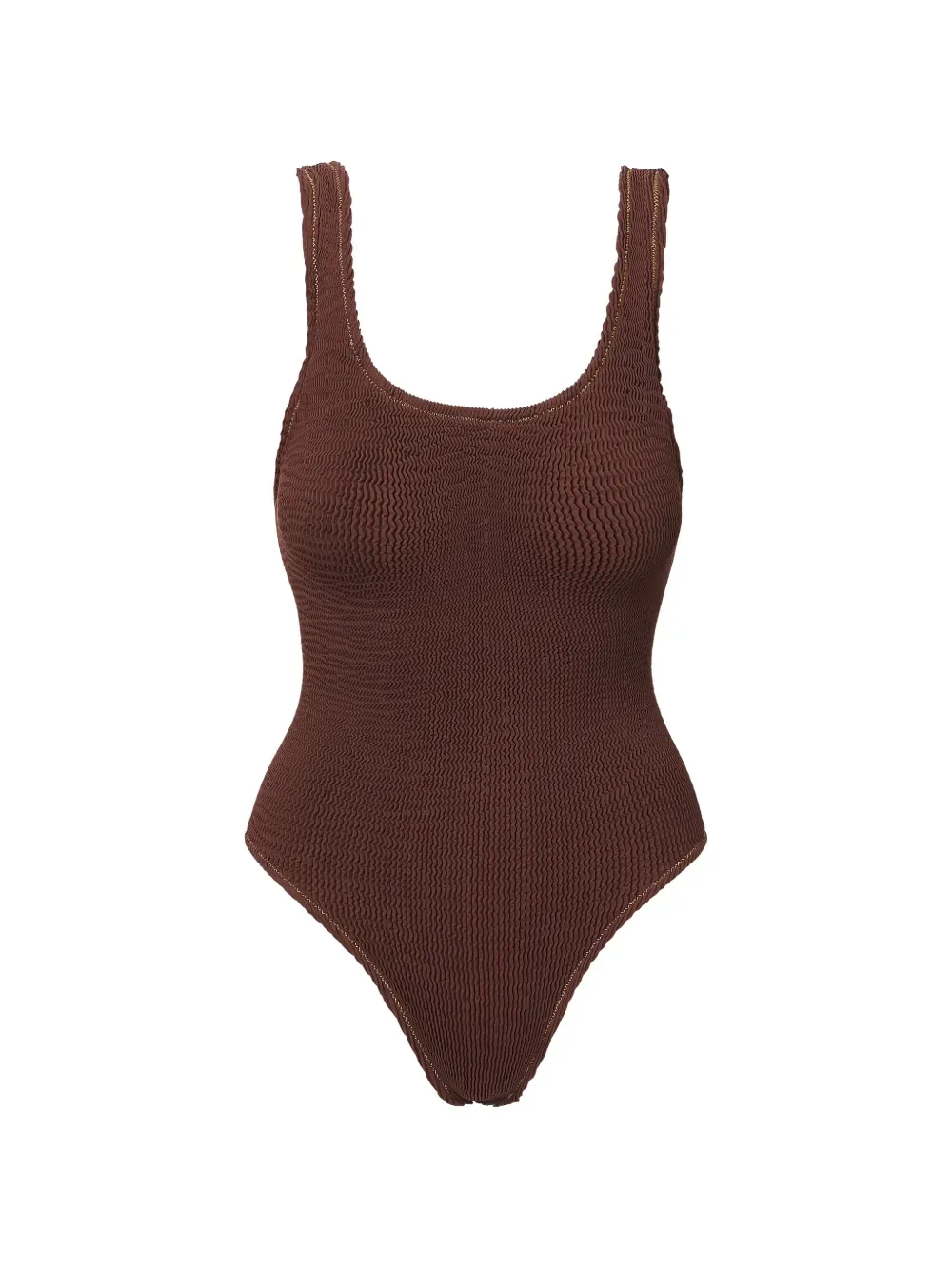 scoop textured swimsuit -