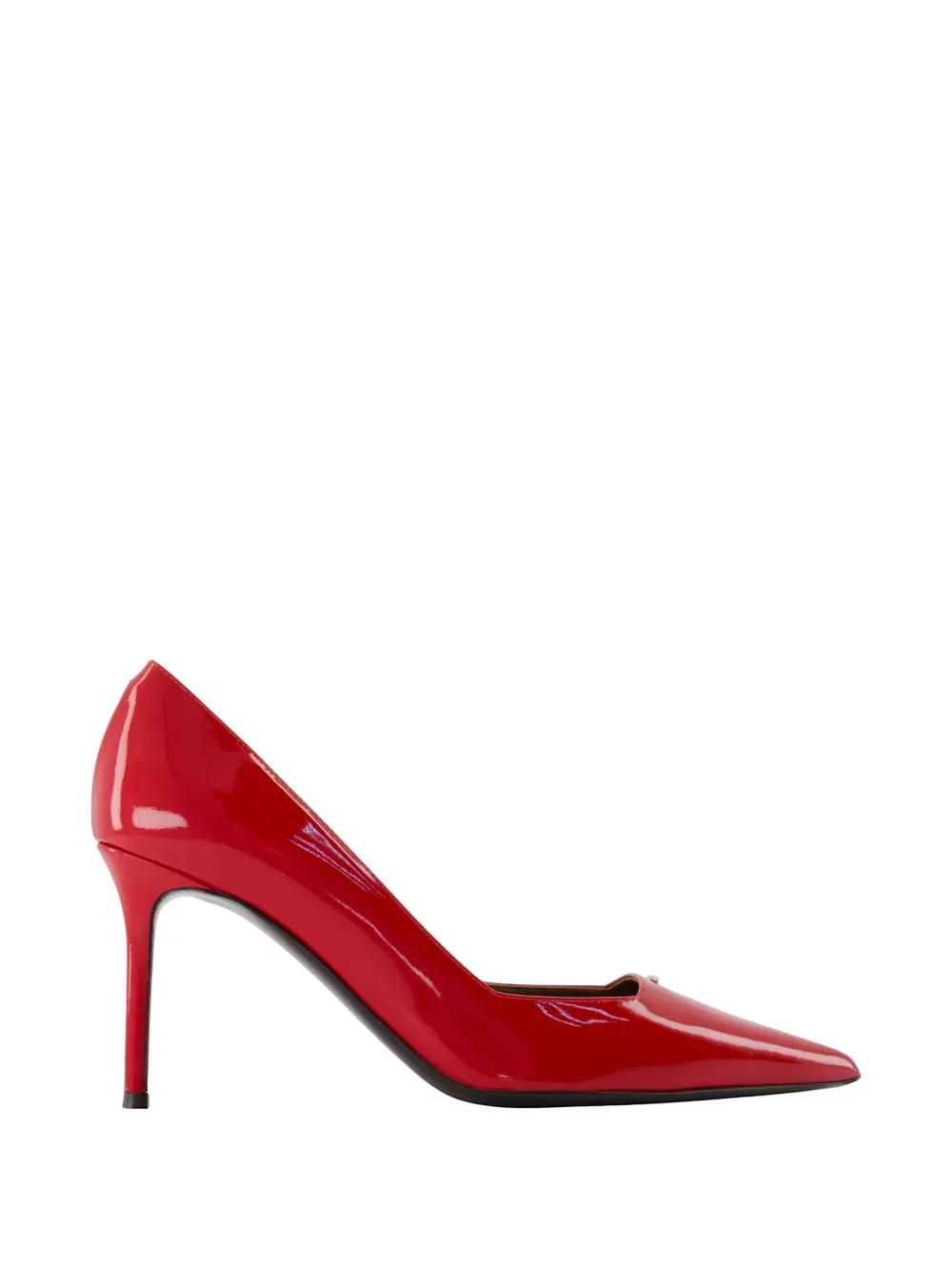 Vague pointed leather pumps -