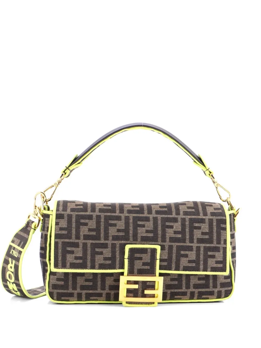 Baguette NM Bag Zucca Canvas Medium shoulder bag -