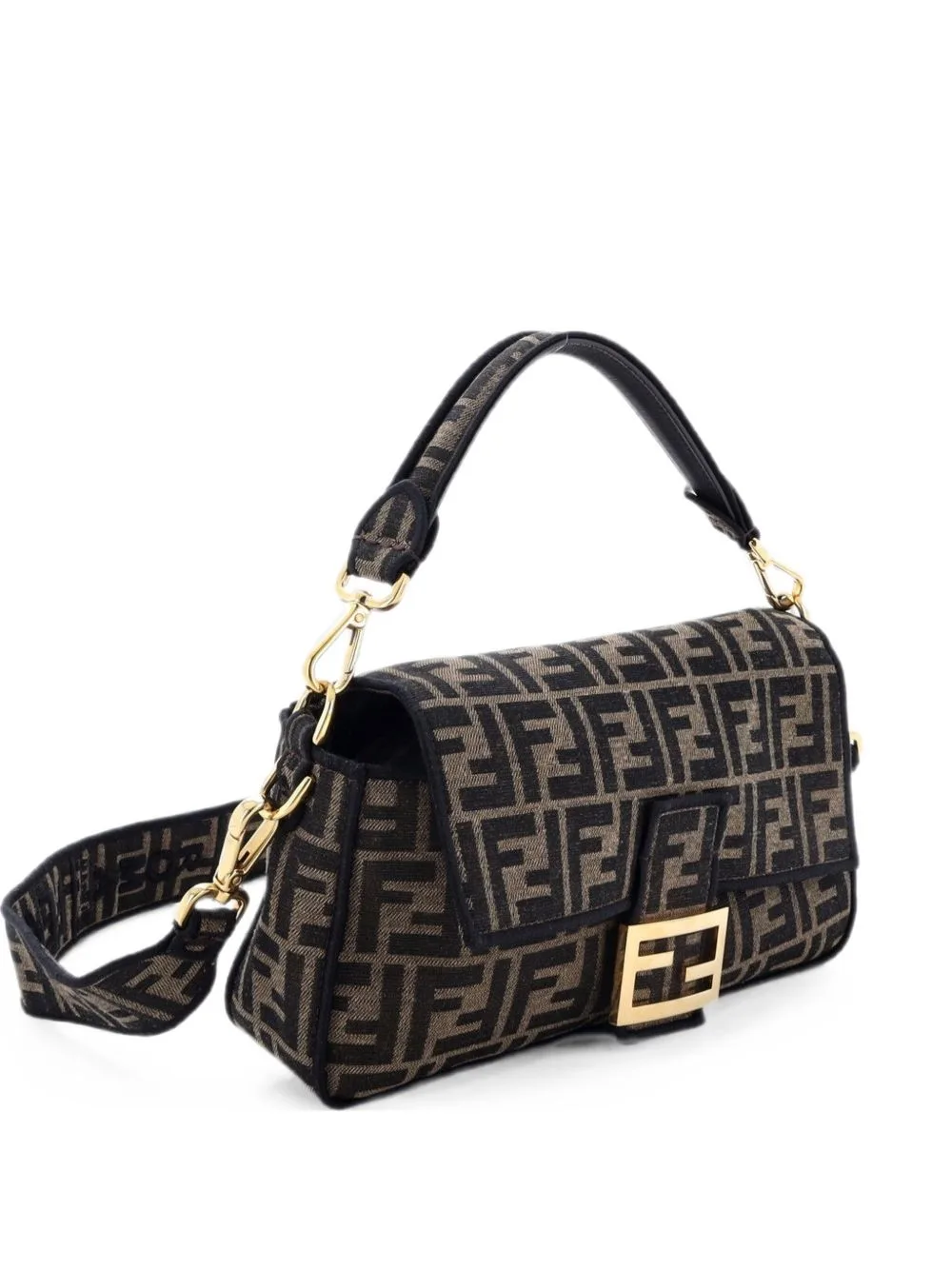 Baguette NM Bag Zucca Canvas Medium Shoulder Bag