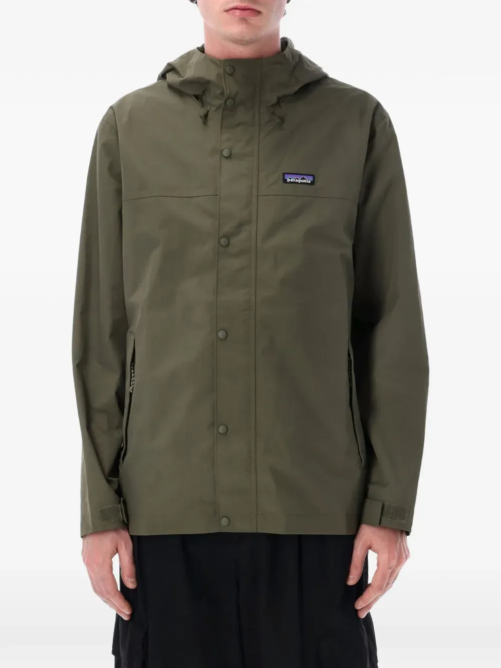 hooded logo jacket - by Patagonia