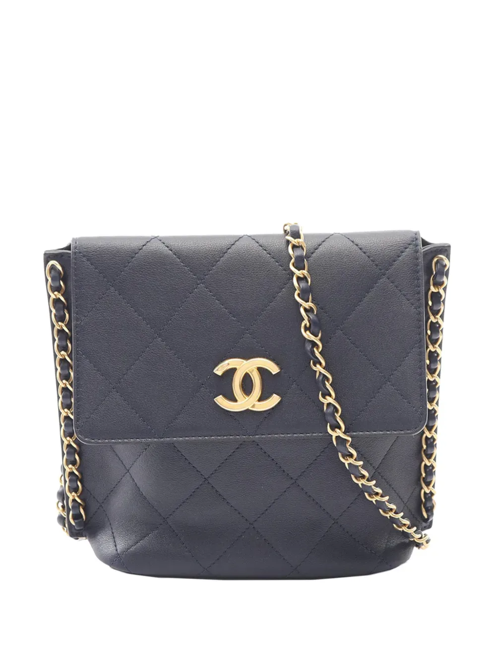 2021 Small Quilted Lambskin Chain Hobo Flap crossbody bag -