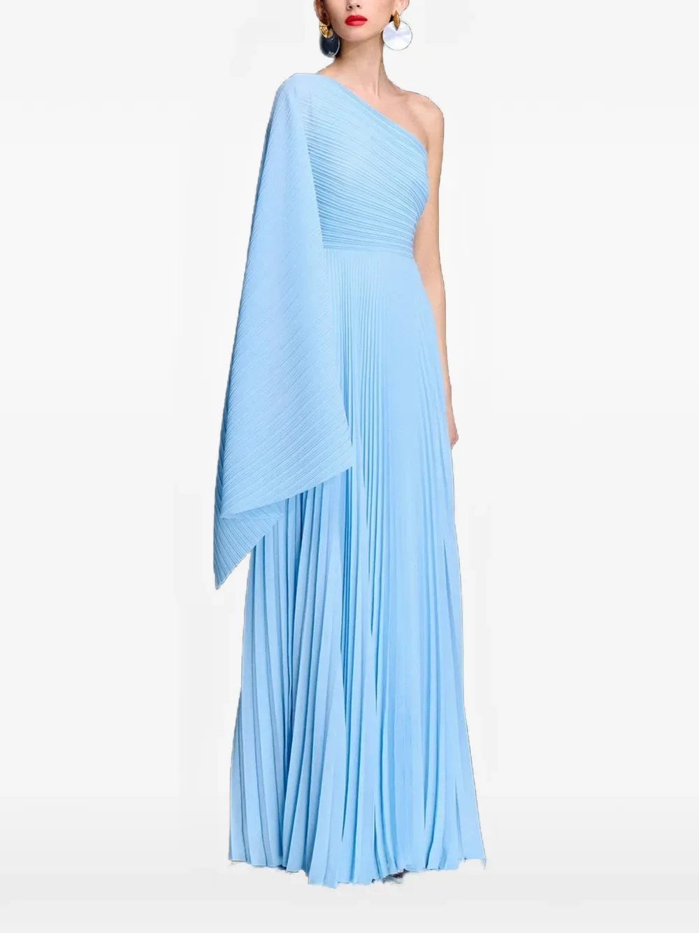Maci one-shoulder maxi dress - by Solace London