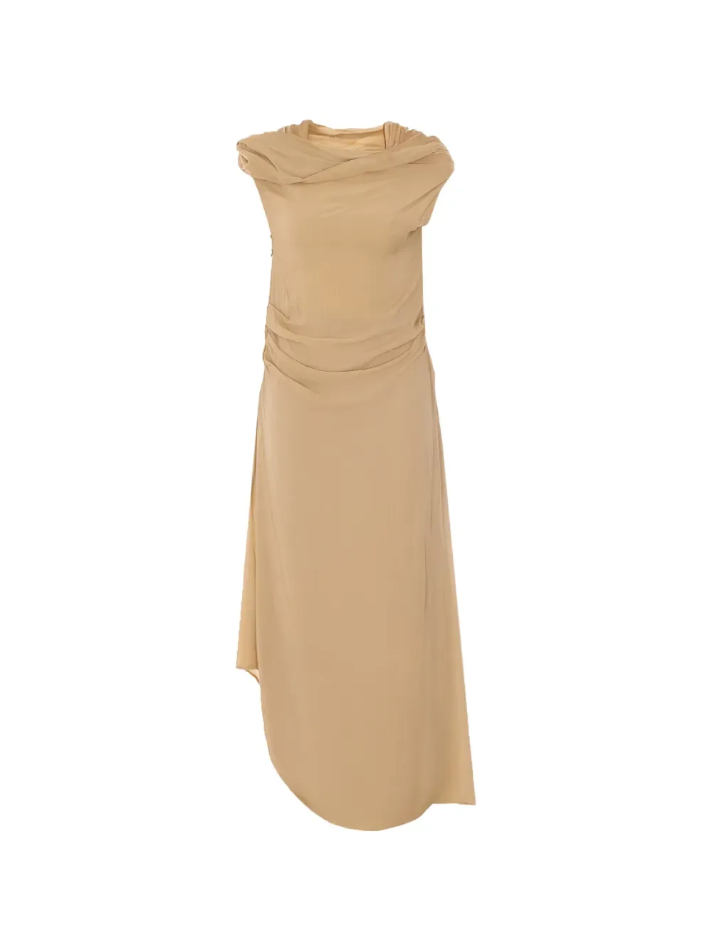 draped asymmetric dress -