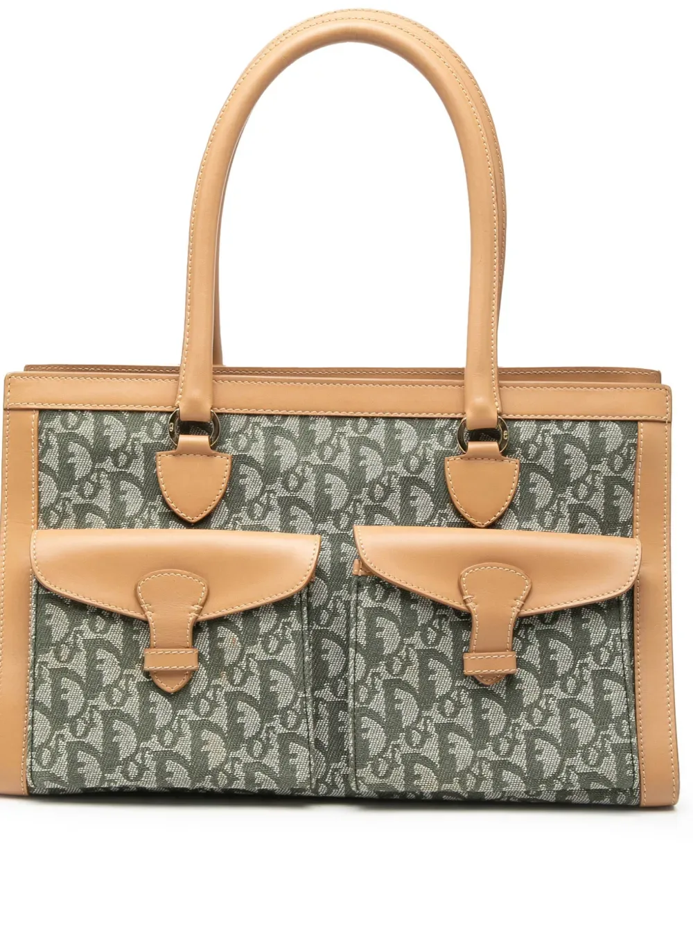 2002 Diorissimo Trotter Canvas Double Pocket tote bag - by Christian Dior Pre-Owned