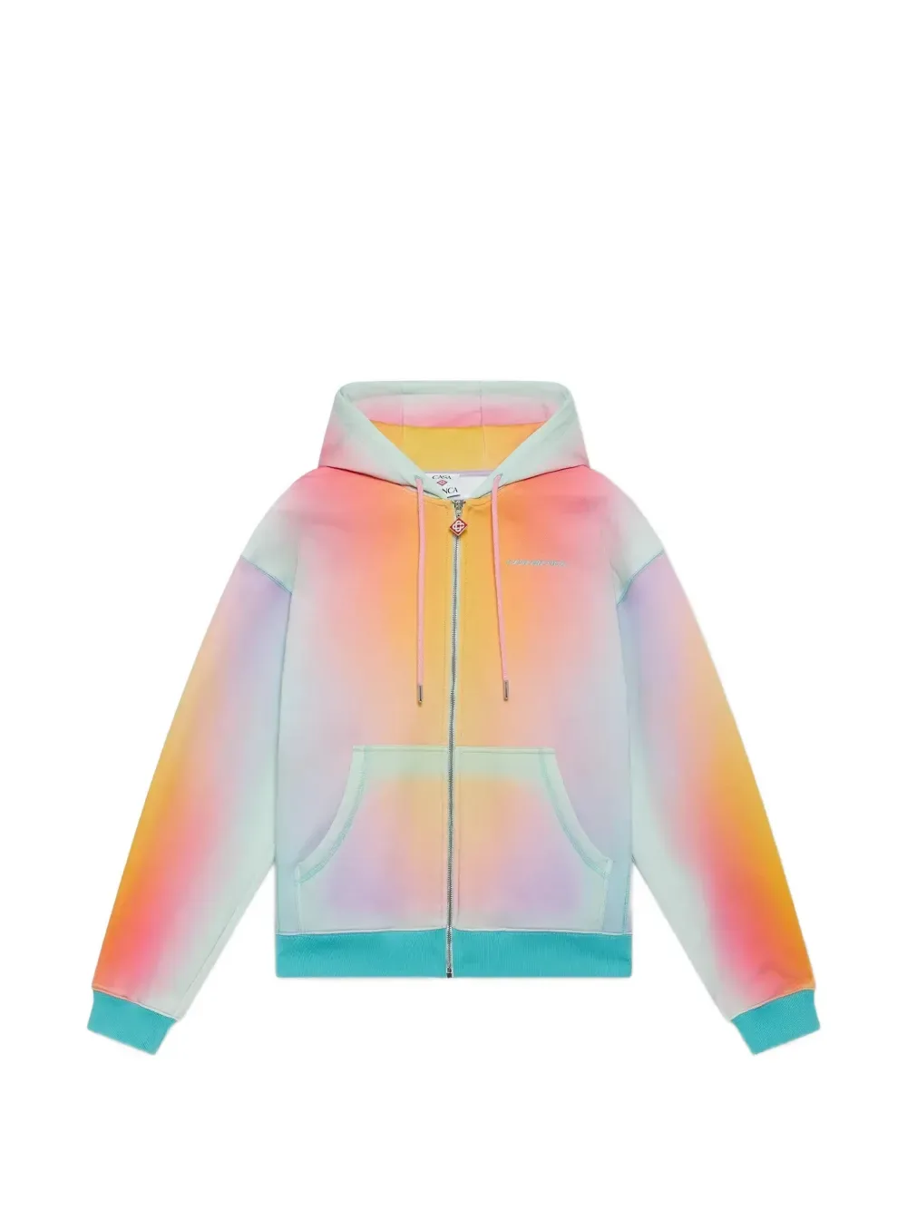 gradient zip-up hoodie -