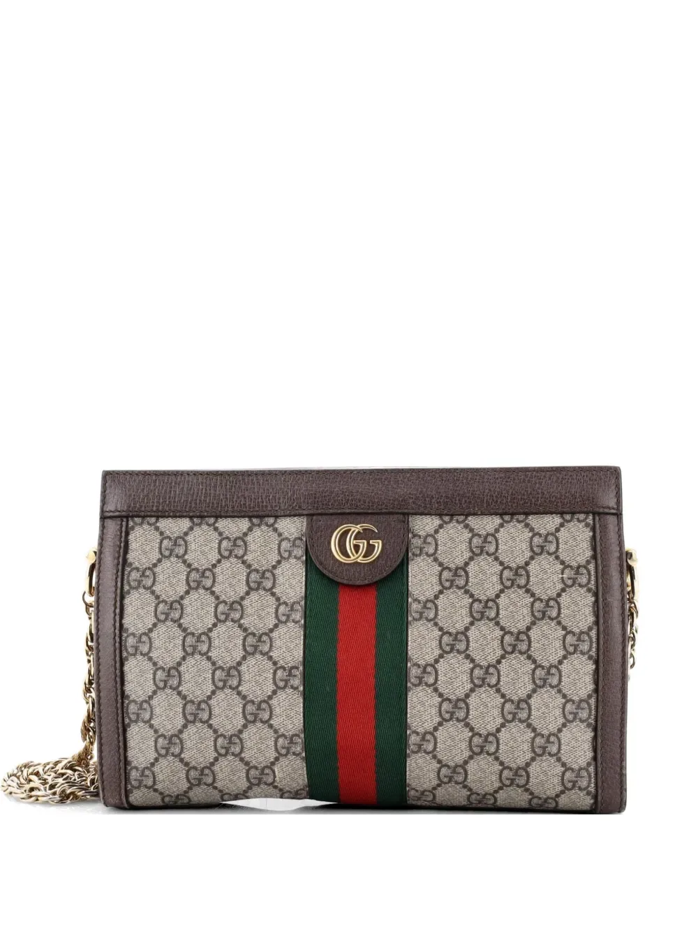 Ophidia Chain Shoulder Bag GG Coated Canvas Small crossbody bag -