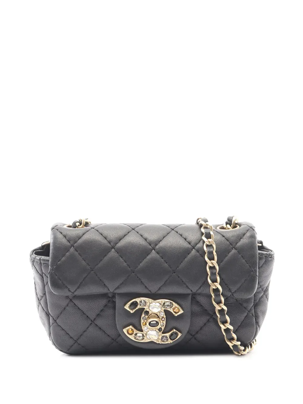 2010-2011 Mini Quilted Lambskin Precious Jewel Flap crossbody bag -