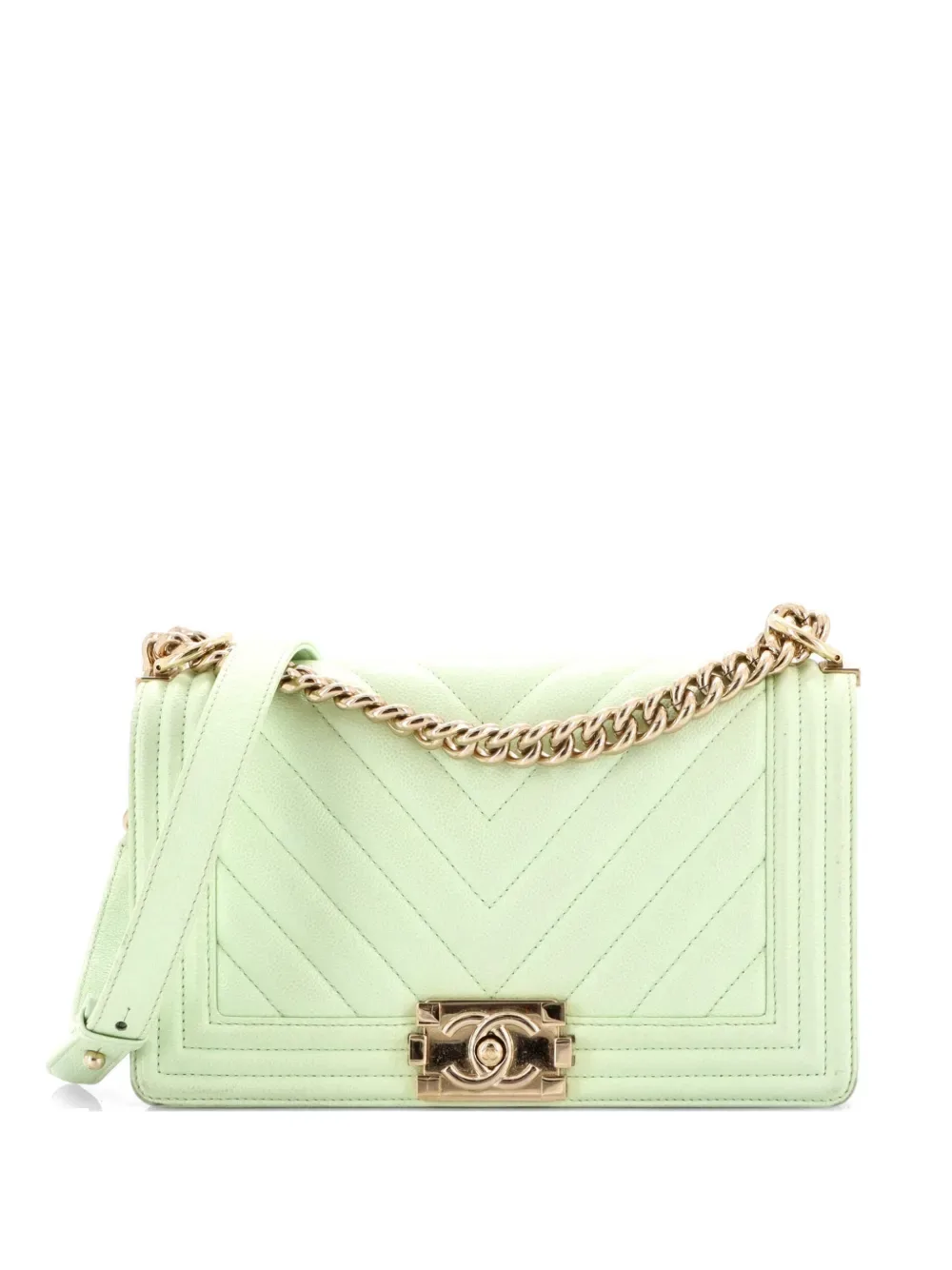 Boy Flap Bag Chevron Lambskin Old Medium shoulder bag -