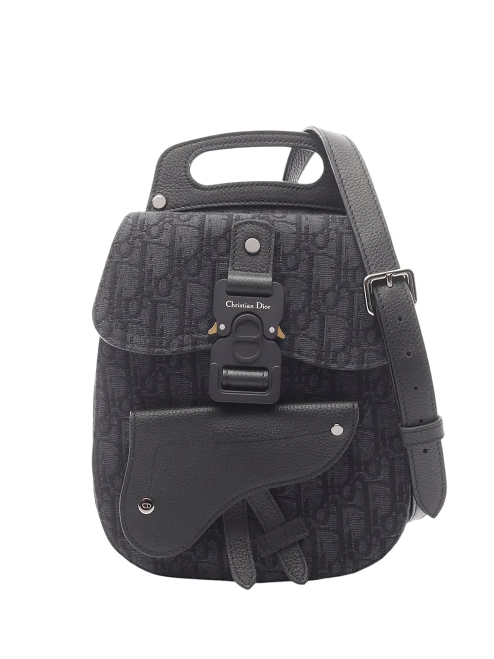 2021-2026 Mini Oblique Canvas Saddle backpack -