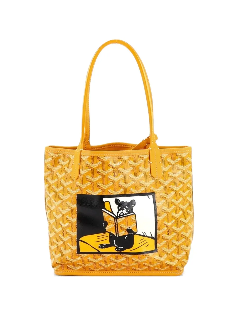 Anjou Reversible Printed Coated Canvas Mini tote bag -