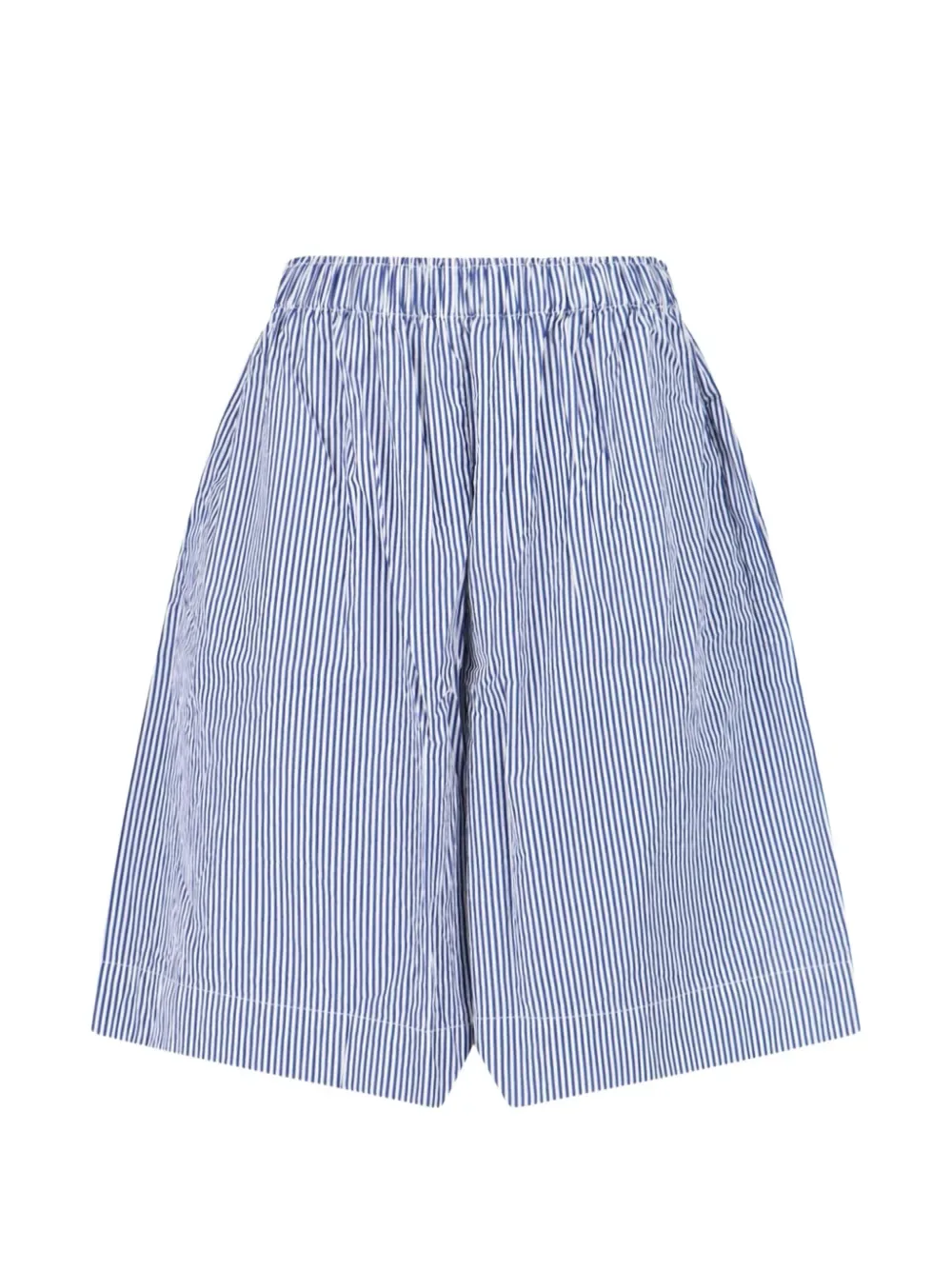 striped elasticated shorts -
