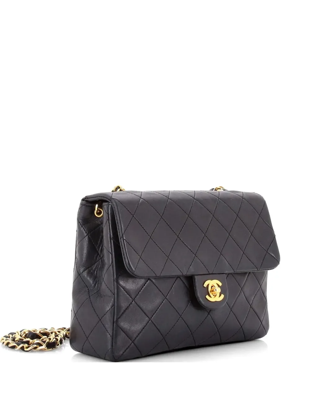 Square Classic Flap Bag Quilted Lambskin Small shoulder bag -