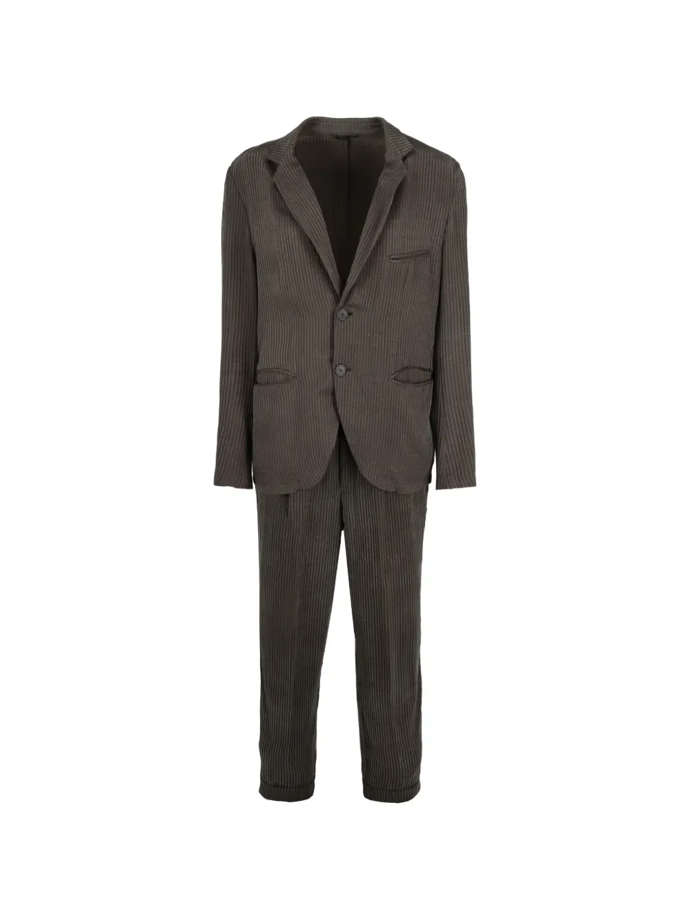 corduroy two-piece suit -