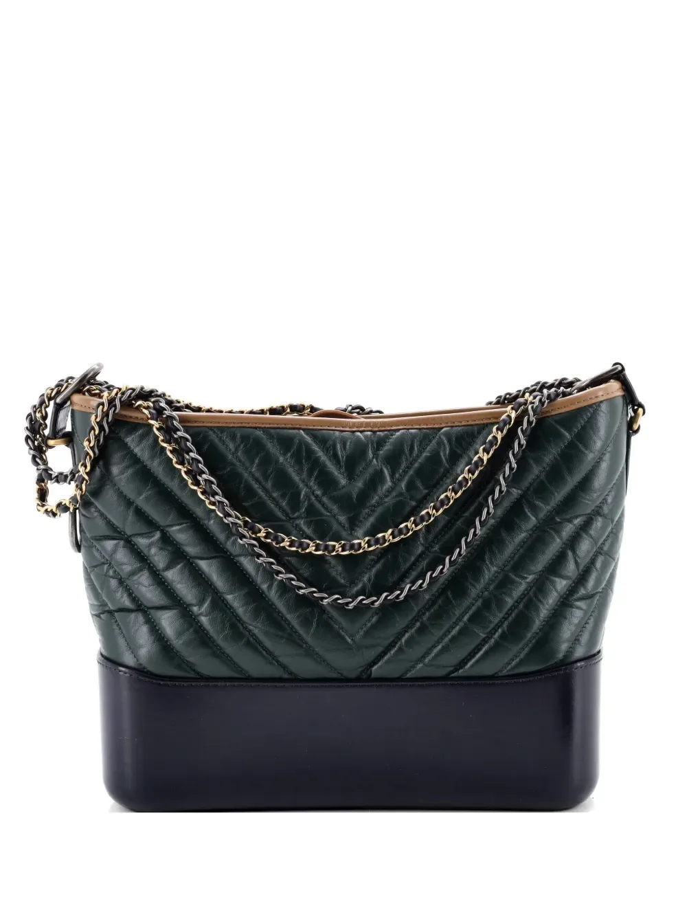 Gabrielle Chevron Aged Calfskin Medium hobo bag - by CHANEL Pre-Owned