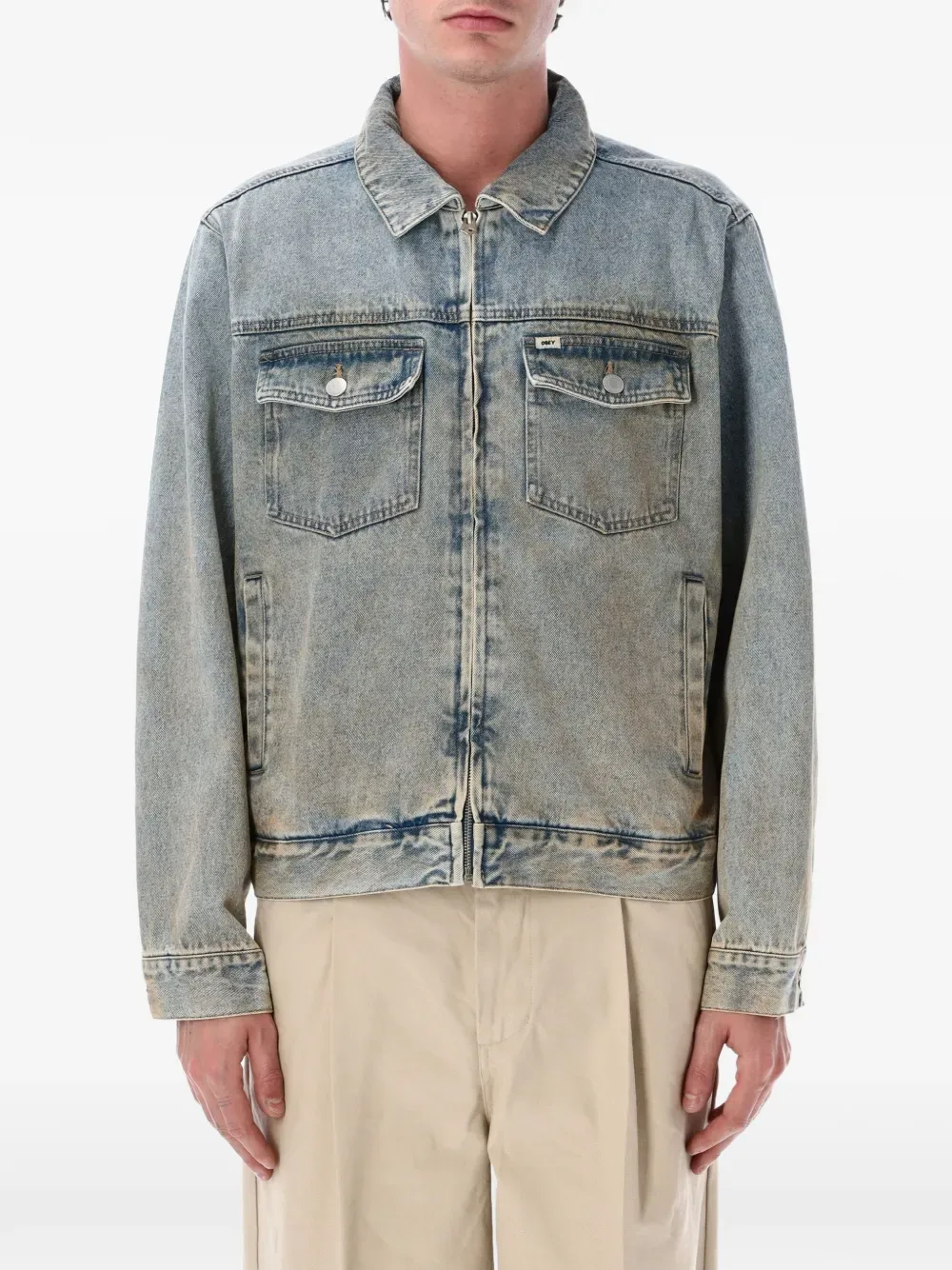 pocket trucker jacket -