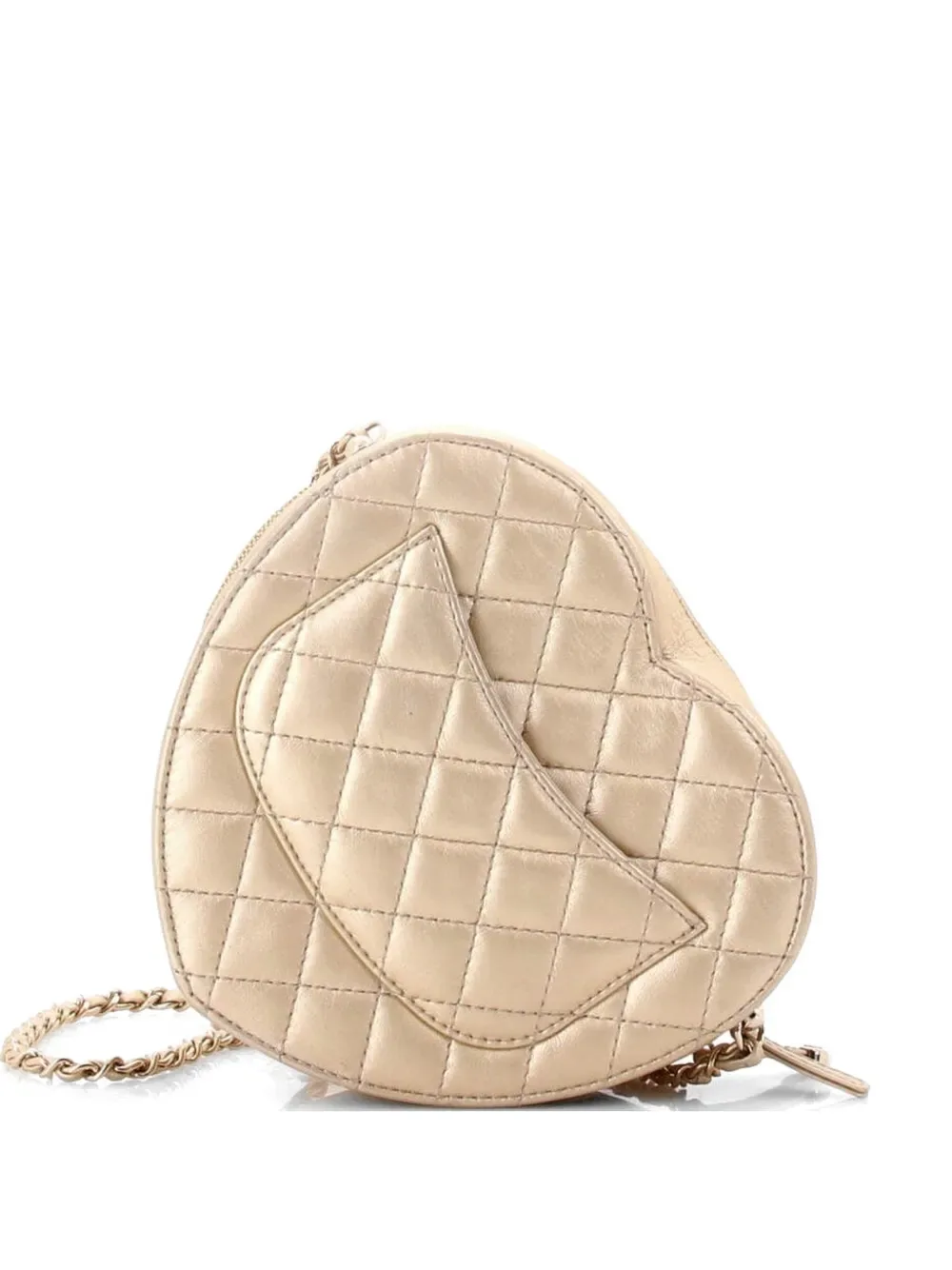 CC in Love Heart Bag Quilted Lambskin crossbody bag -