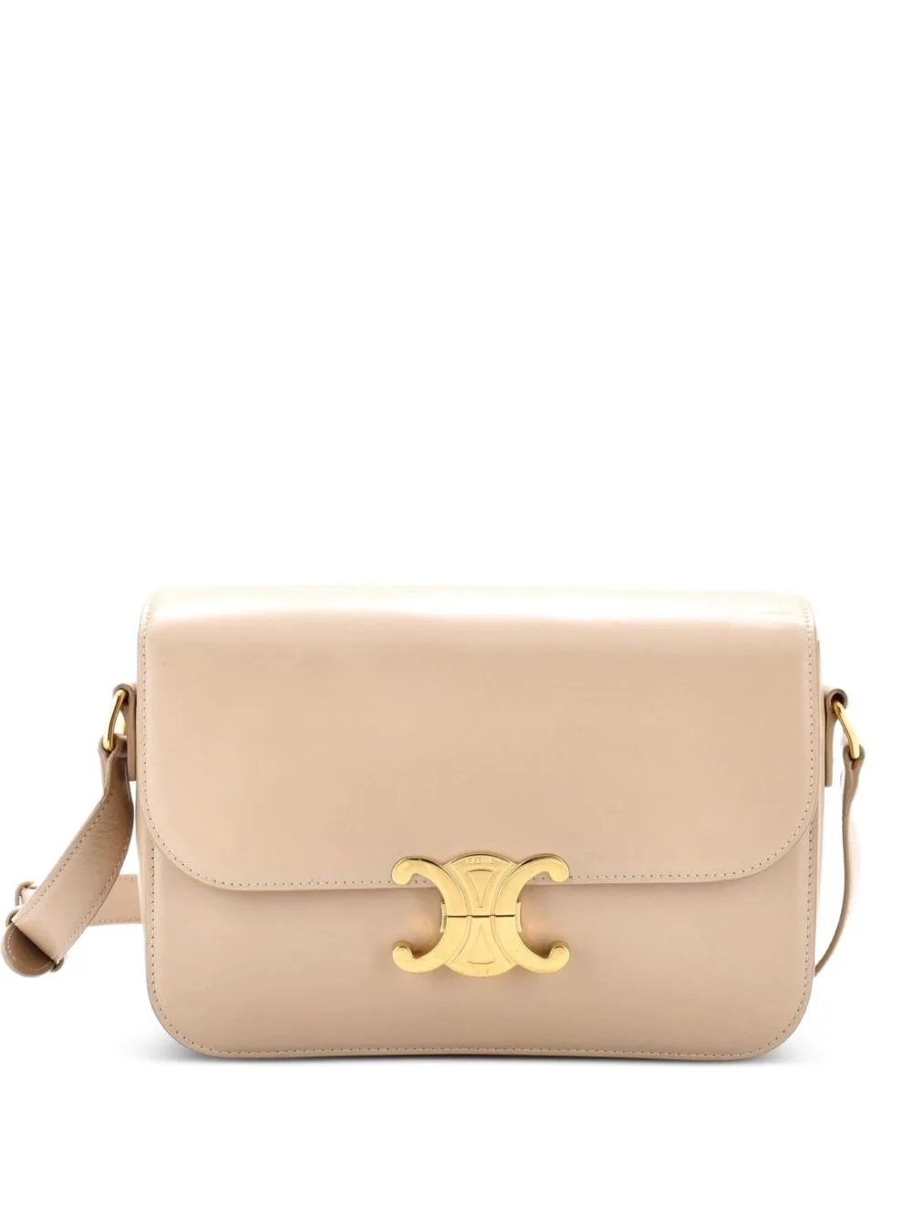Triomphe Shoulder Bag Smooth Calfskin Medium Crossbody Bag