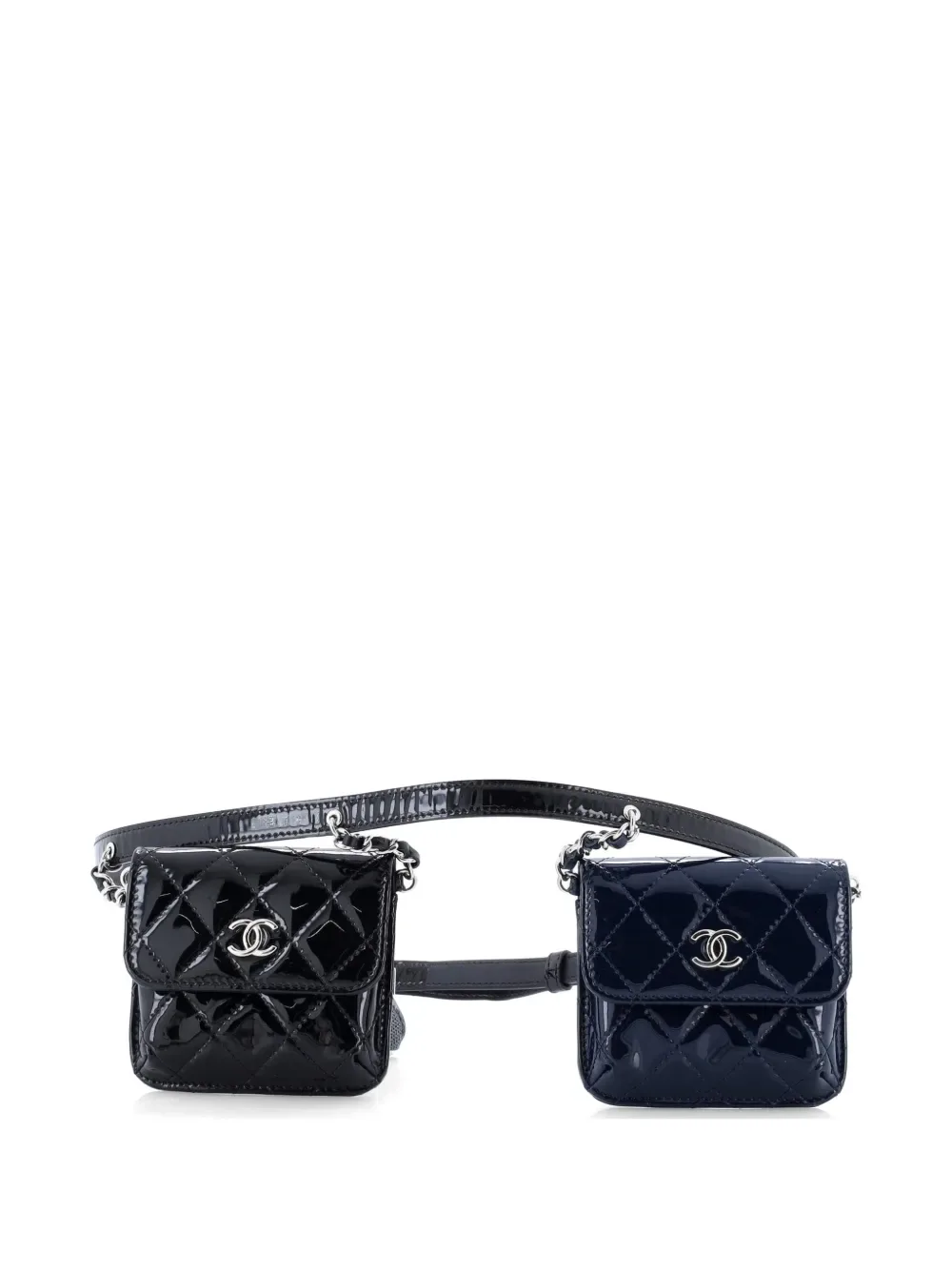 CC In Love Waist Bag Quilted Patent Mini belt bag -