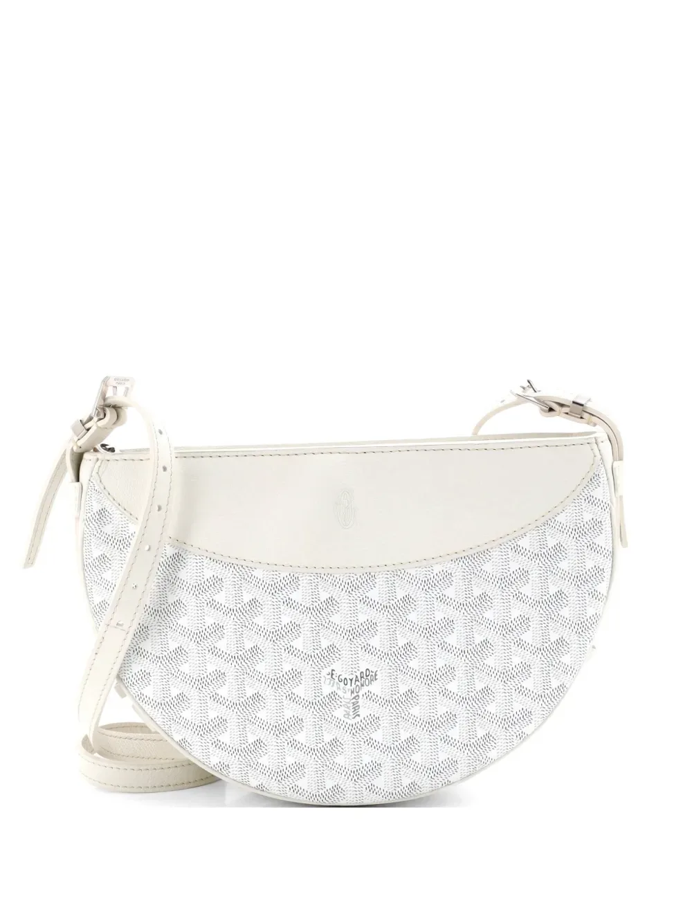 Hirondelle Coated Canvas and Leather shoulder bag -