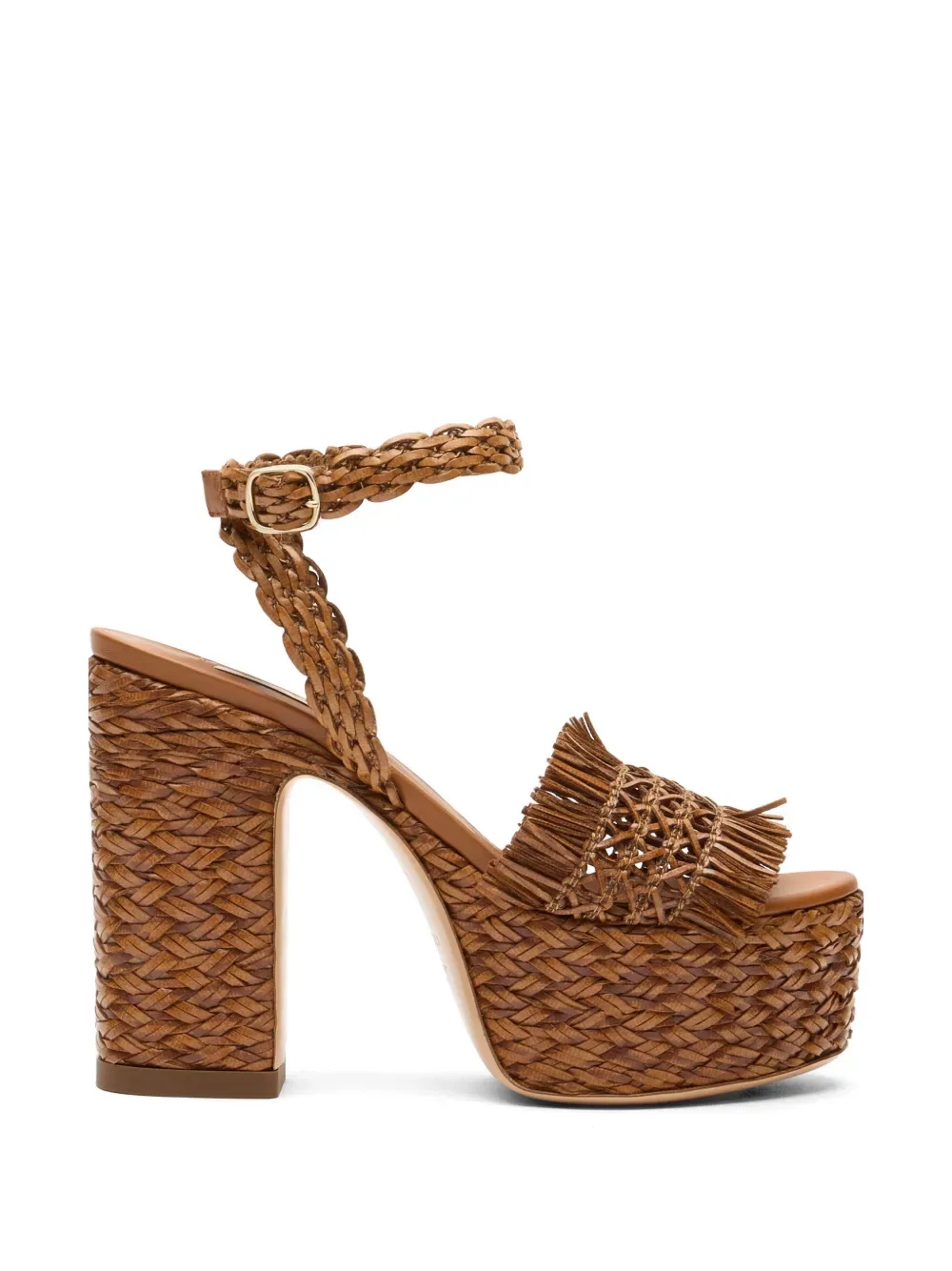 fringed heeled sandals -