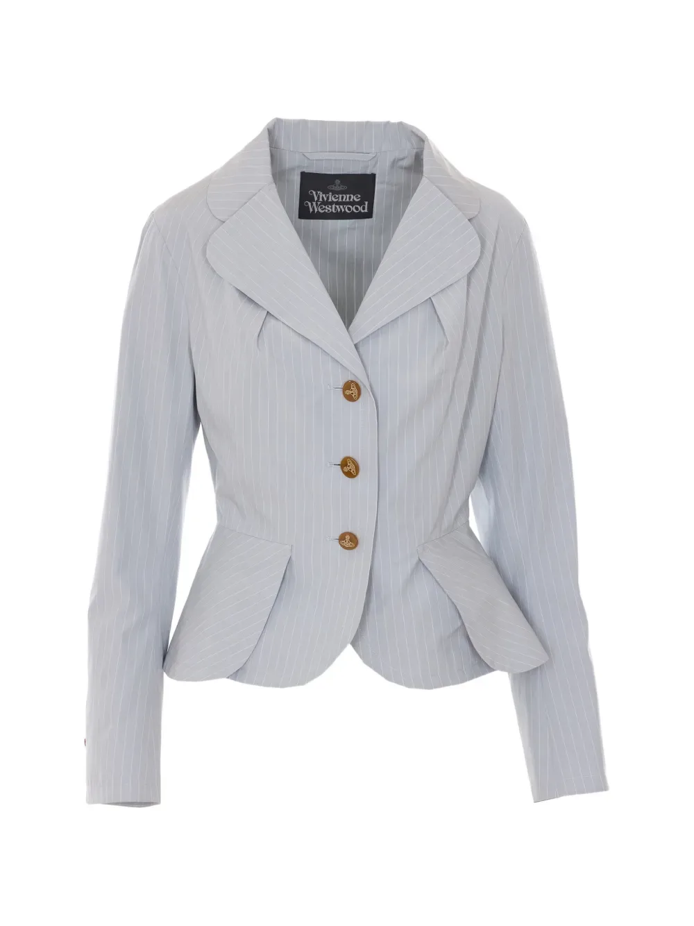 striped buttons jacket -