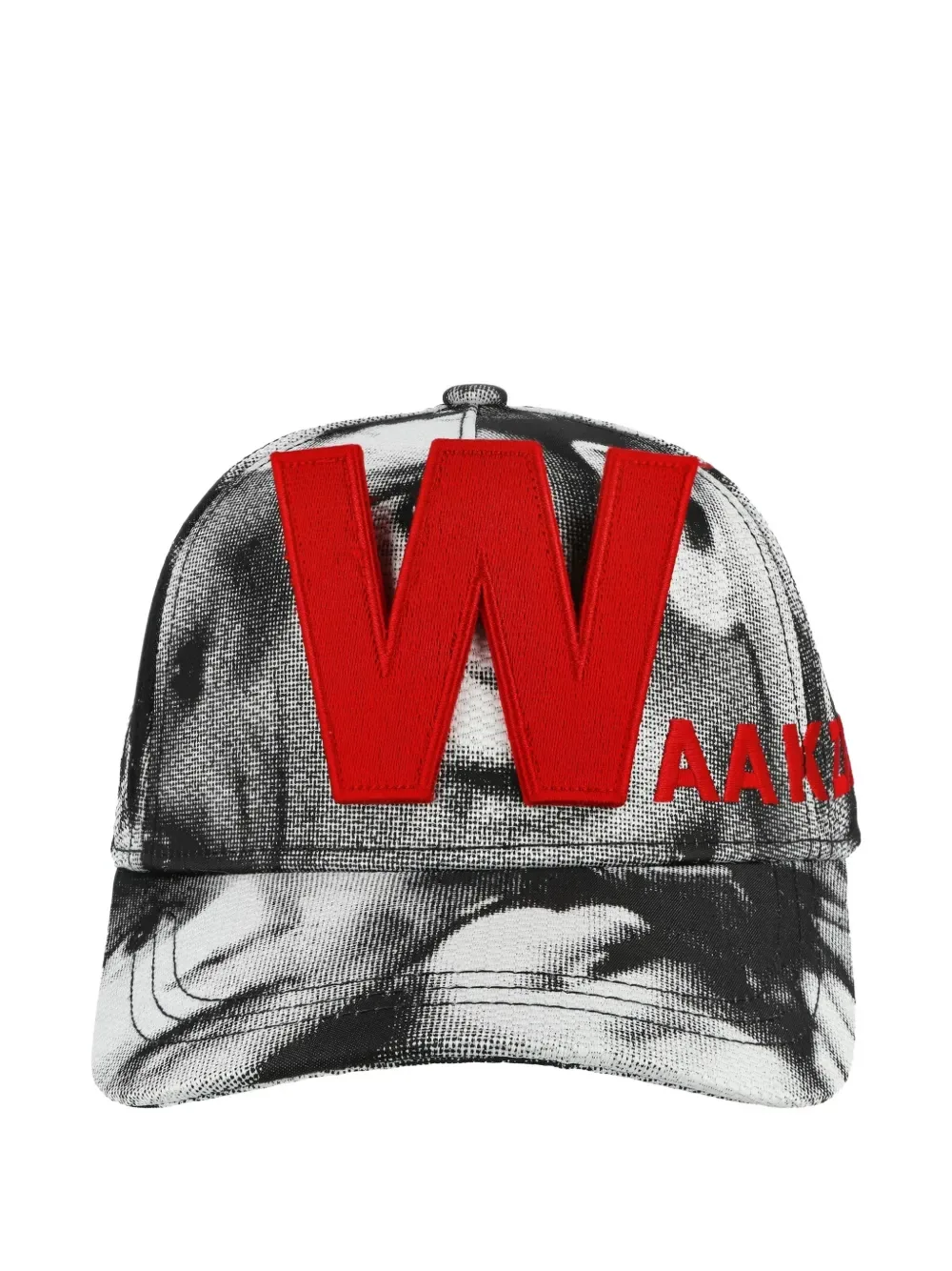 Glitch curved-brim cap - by Walter Van Beirendonck