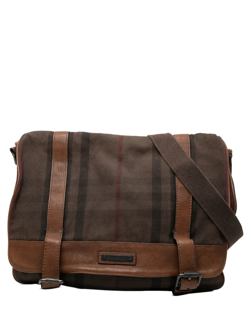 2000-2017 Smoke Check Canvas Messenger Bag crossbody bag -