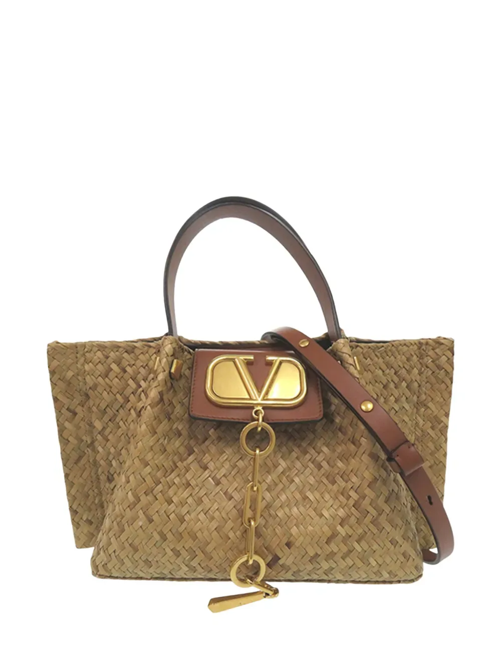 2010-2026 Straw VLogo Summer Tote satchel -
