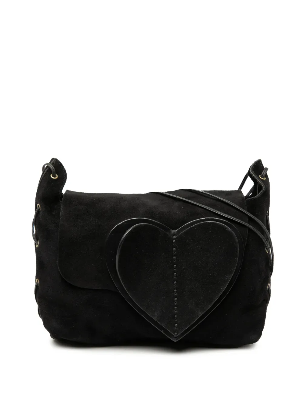 2000-2015 Suede Heart crossbody bag -