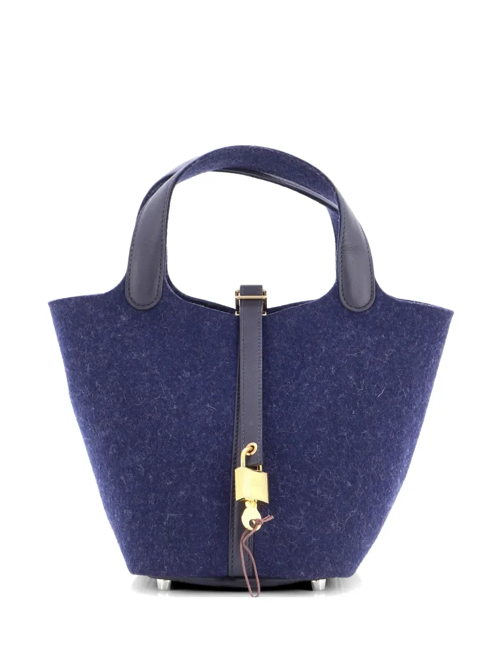 Picotin Lock Bag Felt with Leather PM bucket bag - by Hermès Pre-Owned