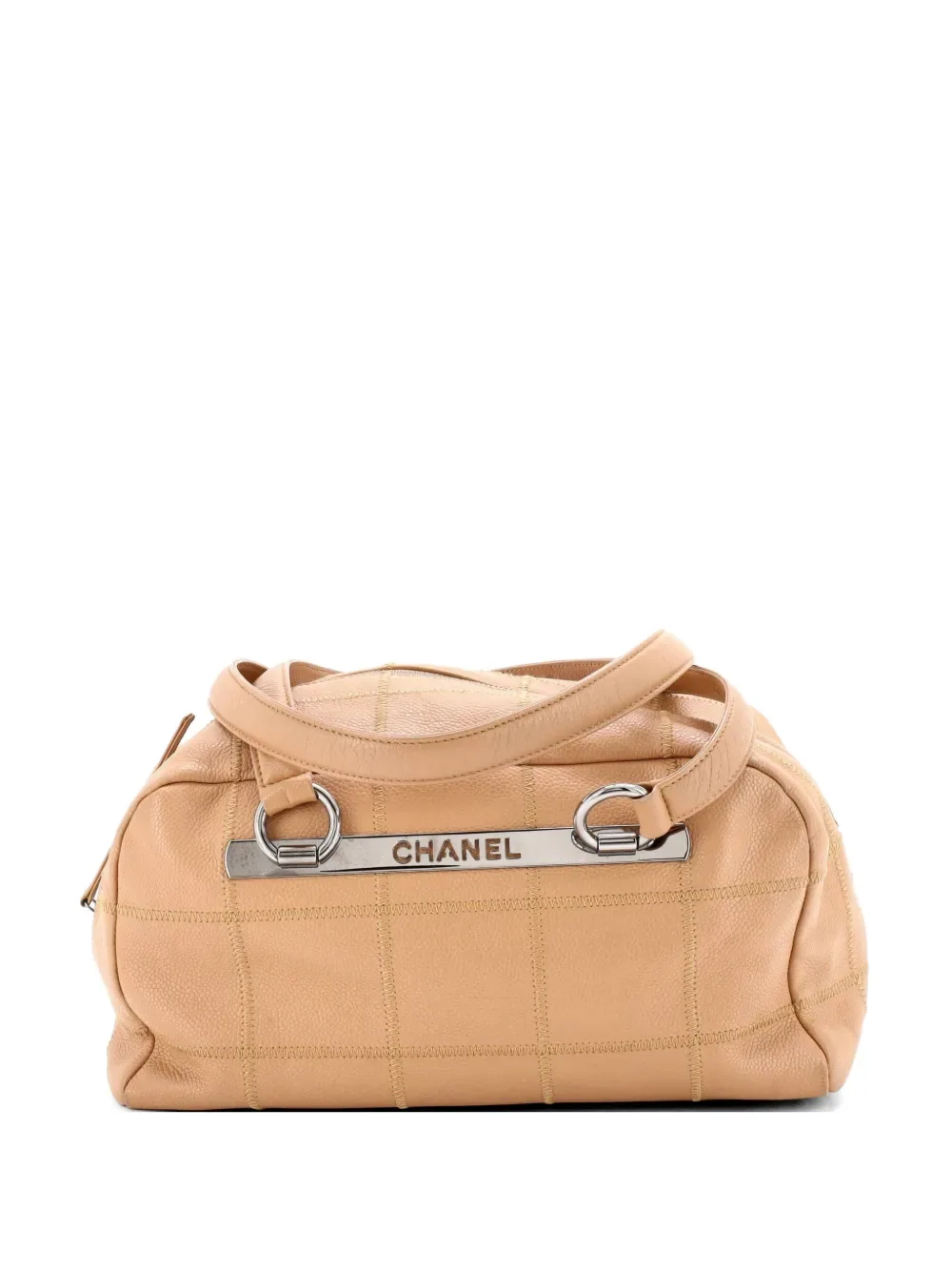 Square Stitch Bowler Bag Quilted Caviar Medium handbag -
