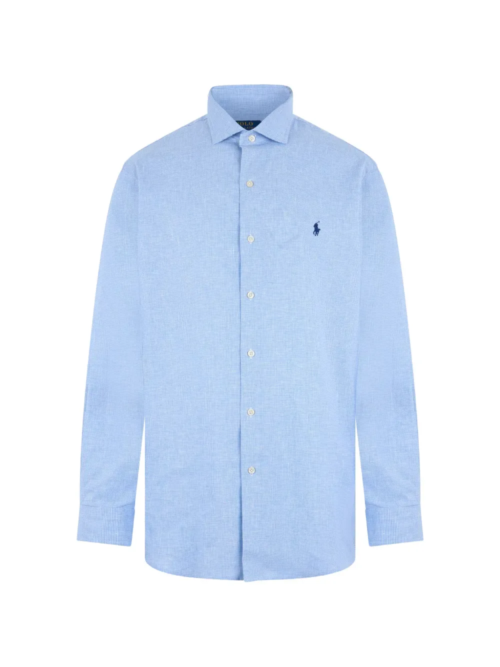 embroidered-logo long-sleeve shirt -