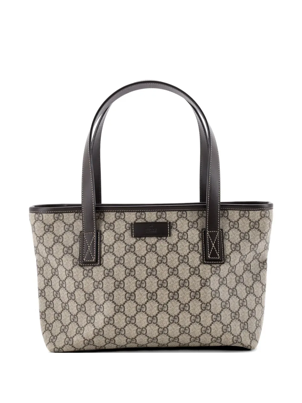 Plus GG Coated Canvas with Leather Small tote bag -