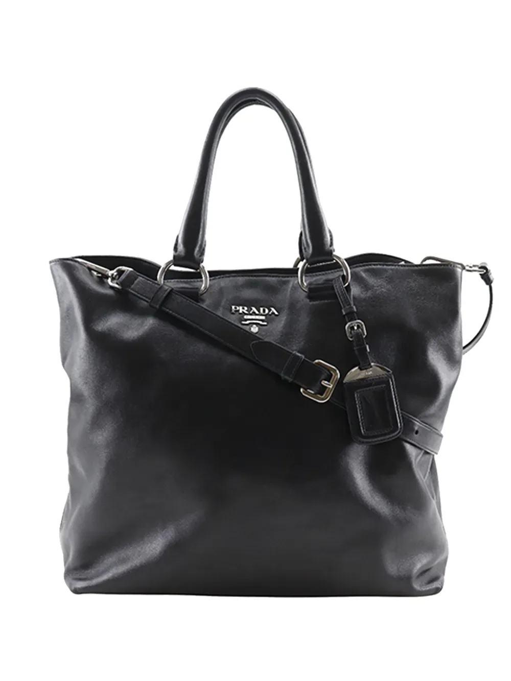 2000-2025 Soft Calf Open Convertible Tote satchel - by Prada Pre-Owned