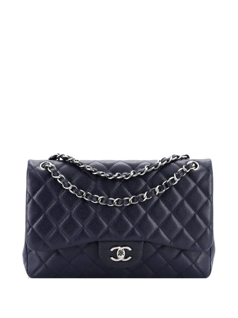 Classic Double Flap Bag Quilted Caviar Jumbo shoulder bag -