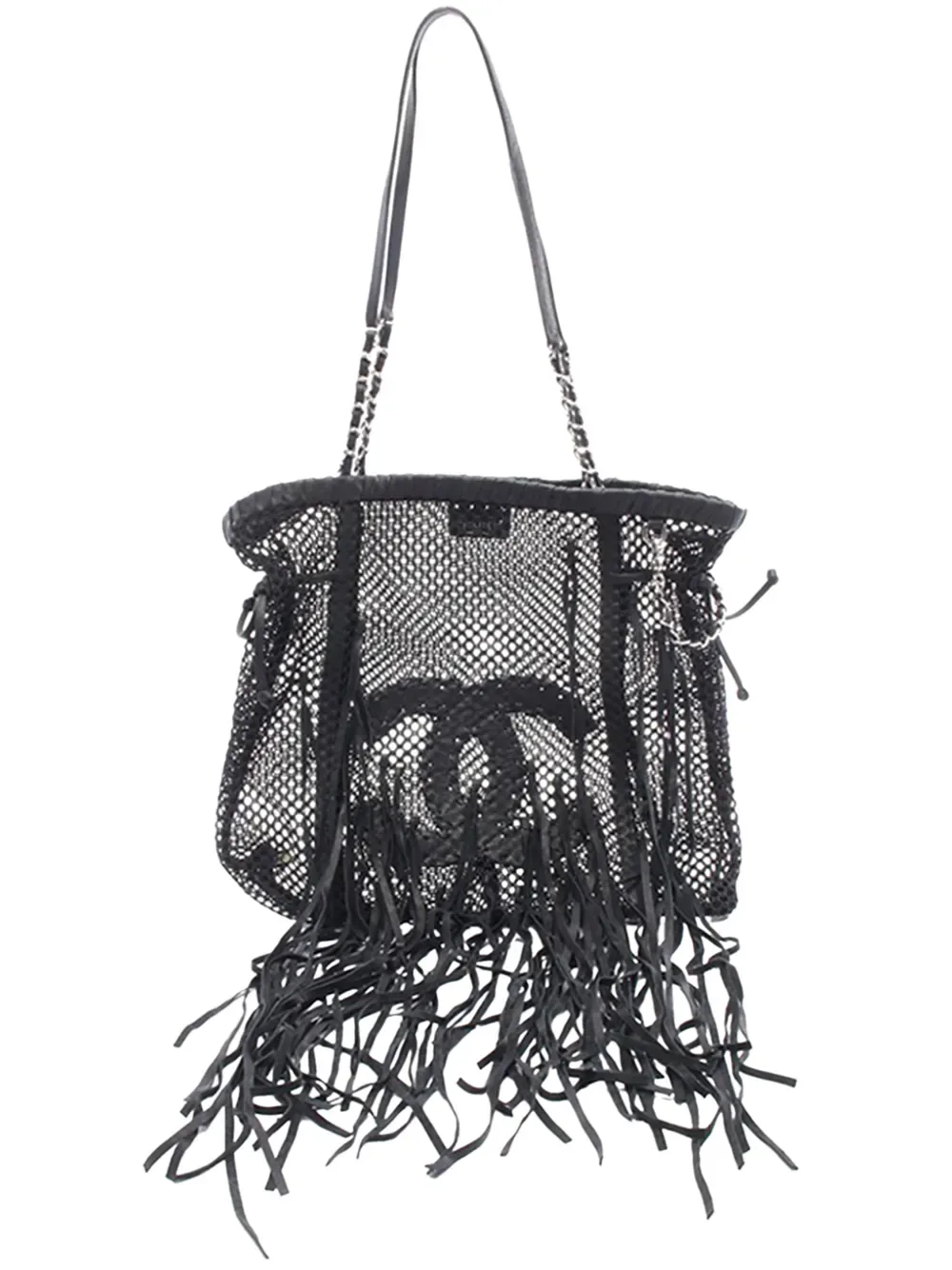 2009-2010 Large CC Mesh Fringe Tote shoulder bag -