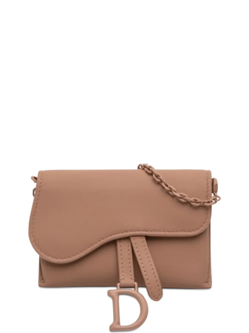 2020 Nano Ultra Matte Calfskin Saddle Chain Pouch crossbody bag -