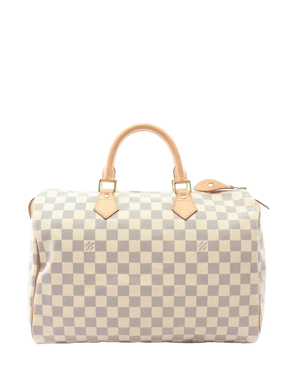 2011 Damier Azur Speedy 35 boston bag - by Louis Vuitton Pre-Owned