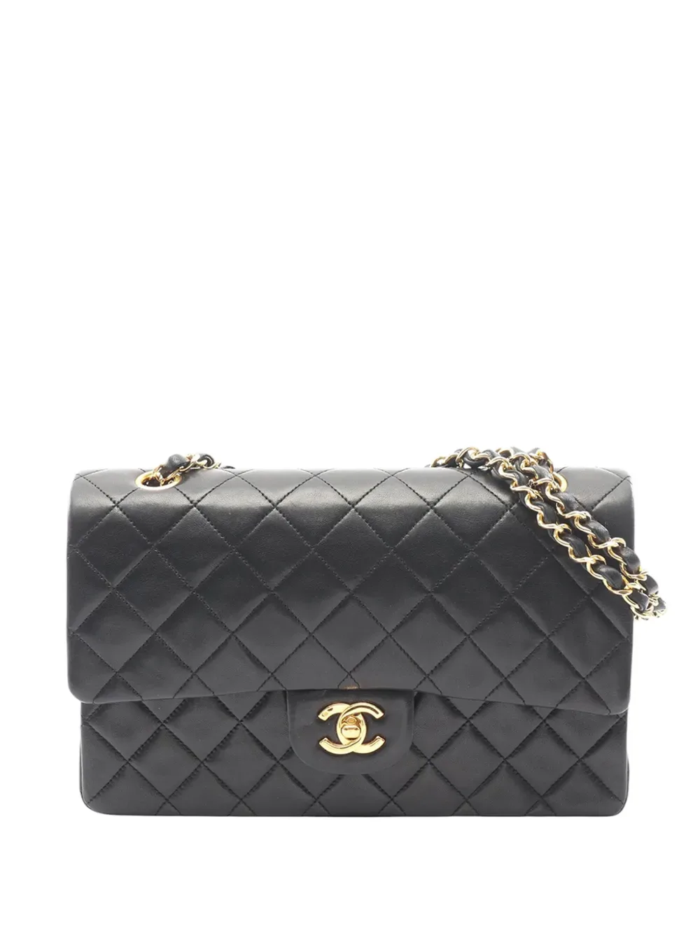1986-1988 Medium Classic Lambskin Double Flap shoulder bag -