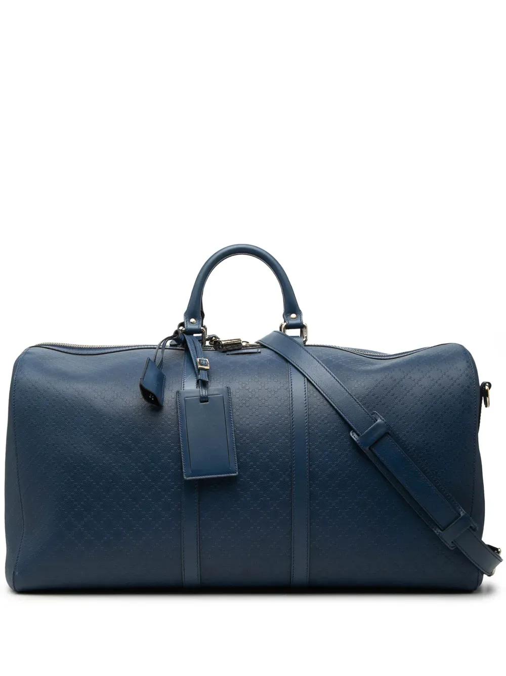 2000-2015 Large Diamante Bright Leather Carry On Duffle Bag travel bag -