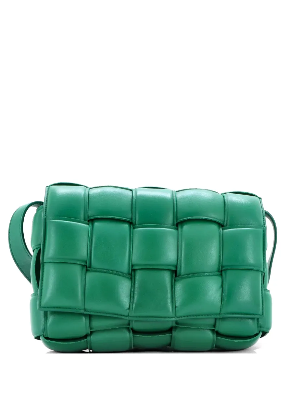 Cassette Padded Maxi Intrecciato Leather Small crossbody bag -