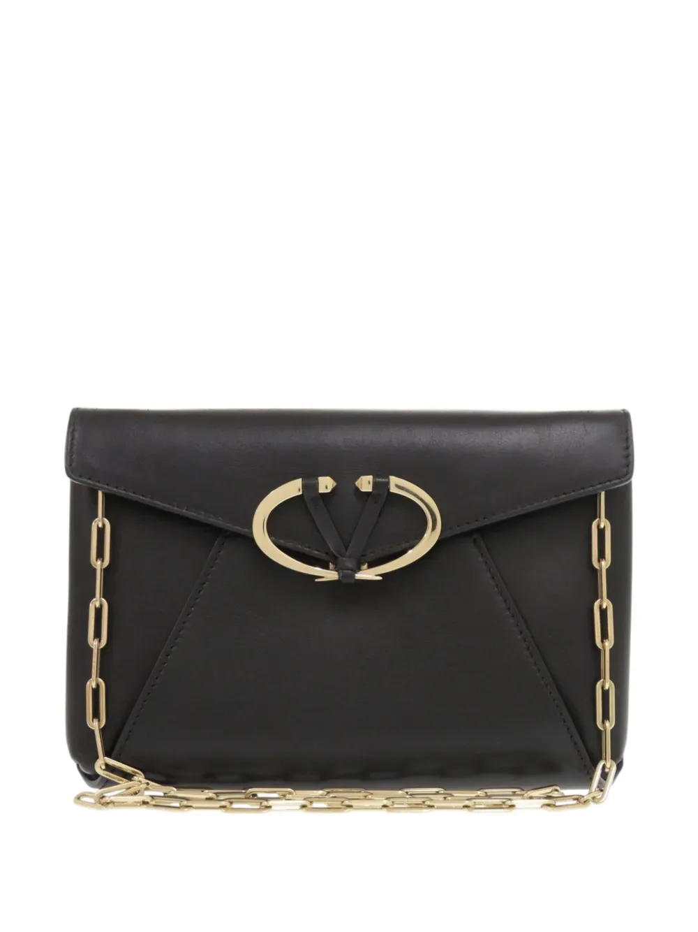 2018-2025 Leather V Rivet Chain Clutch crossbody bag -