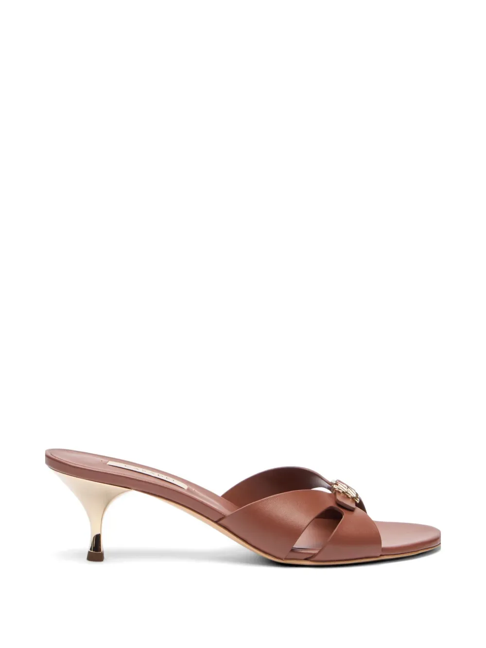 Julia buckle-upper leather heeled sandals -