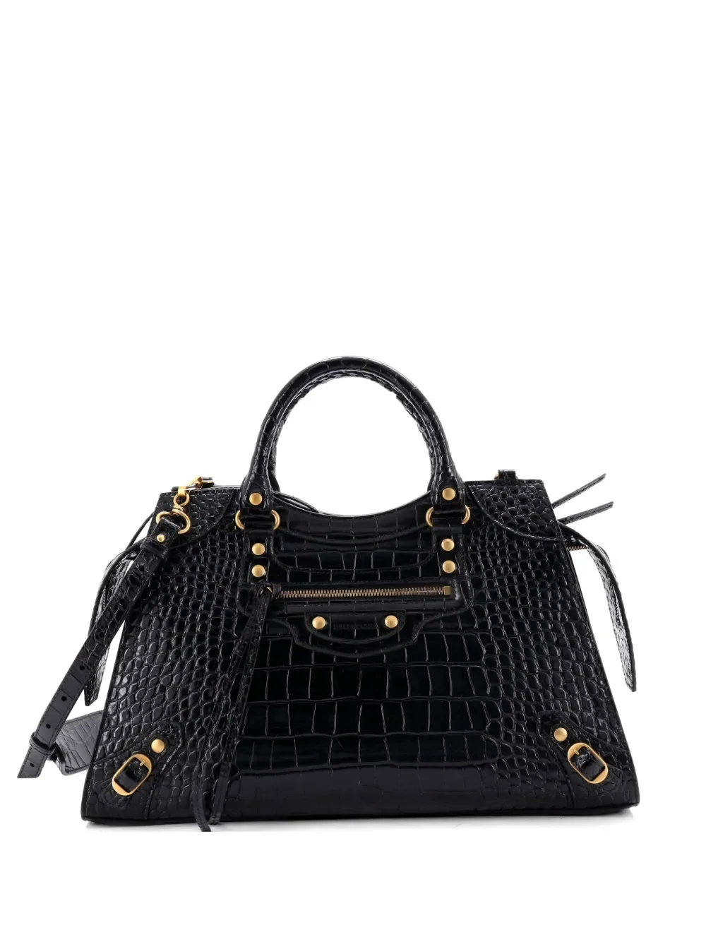Neo Classic City Bag Crocodile Embossed Leather Medium satchel -