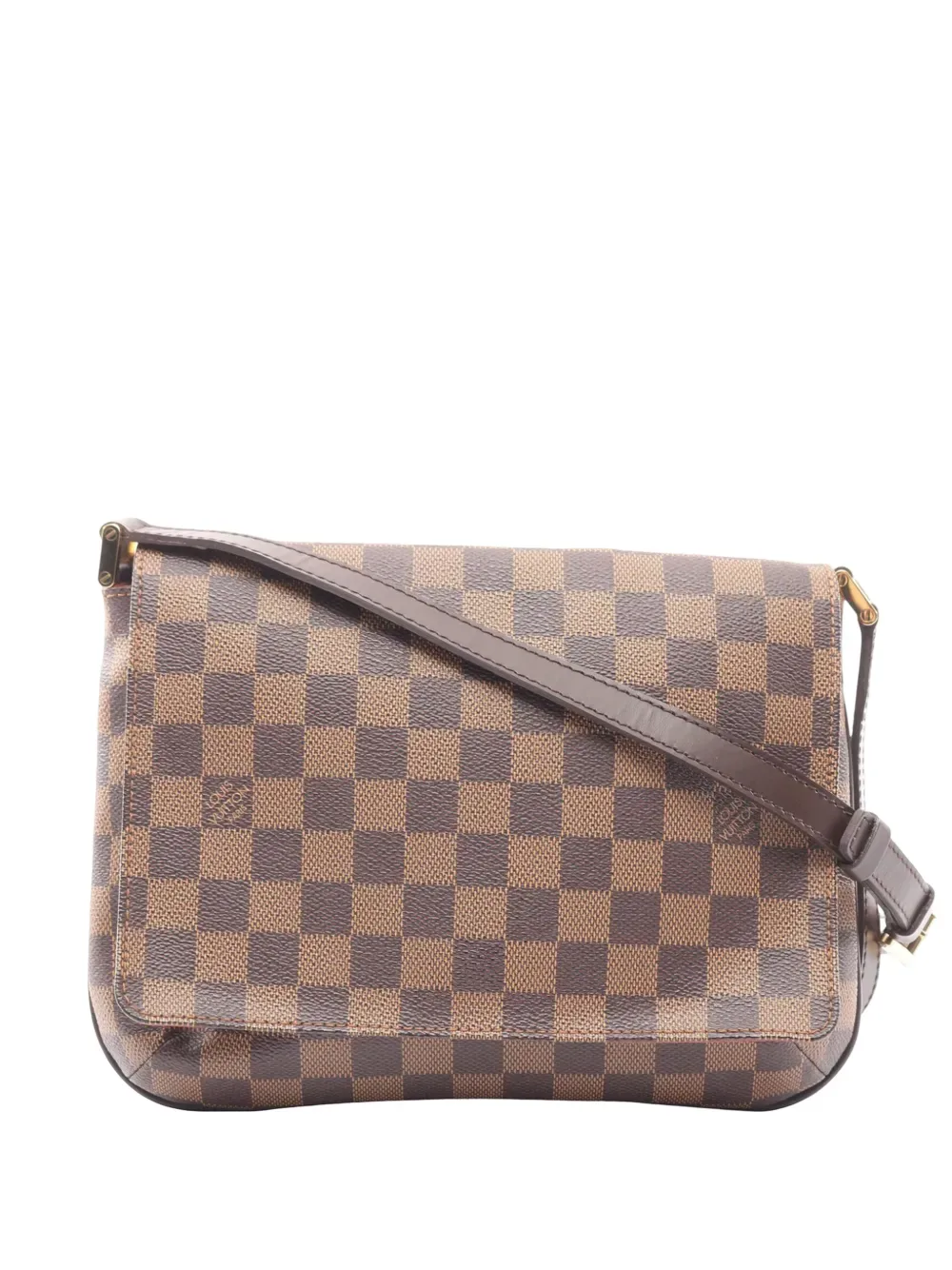 2005 Damier Ebene Musette Tango Long Strap crossbody bag -
