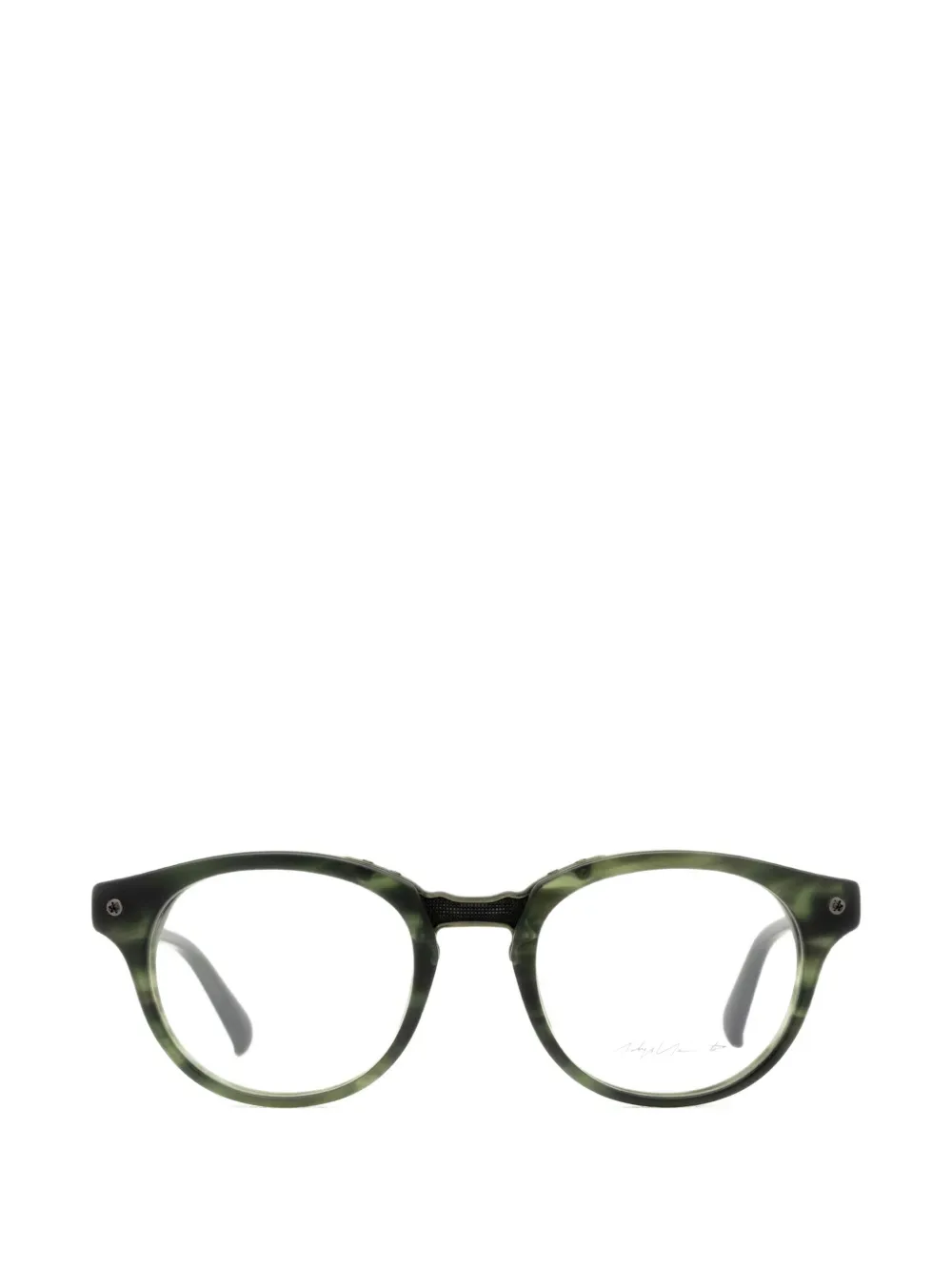 round-frame glasses -